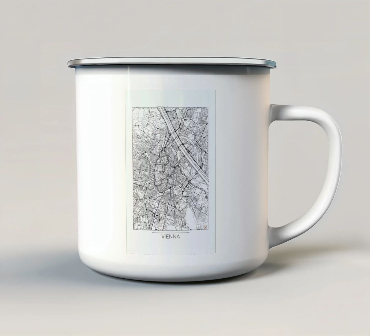 Vienna Minimal tazza in smalto da Hubert Roguski