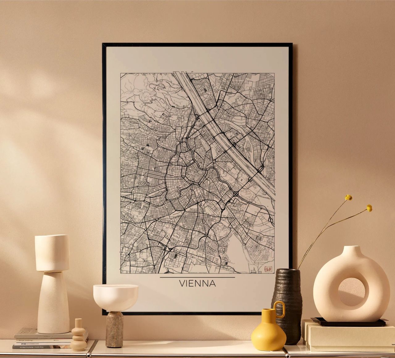 Vienna Minimal Poster von Hubert Roguski