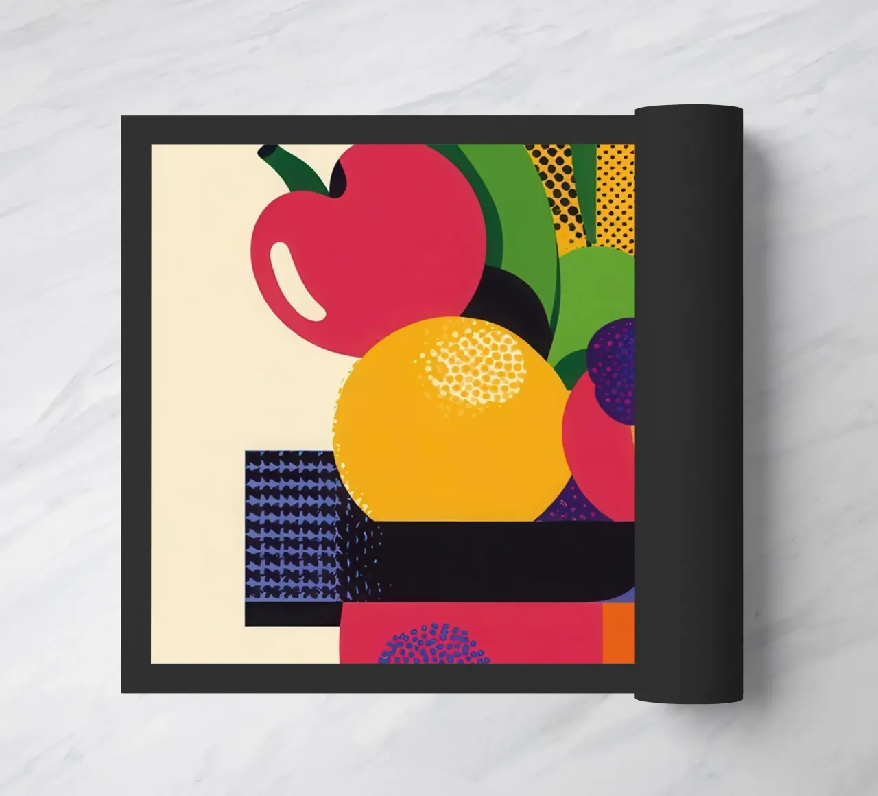 Esplosione di frutta - Un bouquet di colori zerbino da Pop and Fruits - Affiches & posters