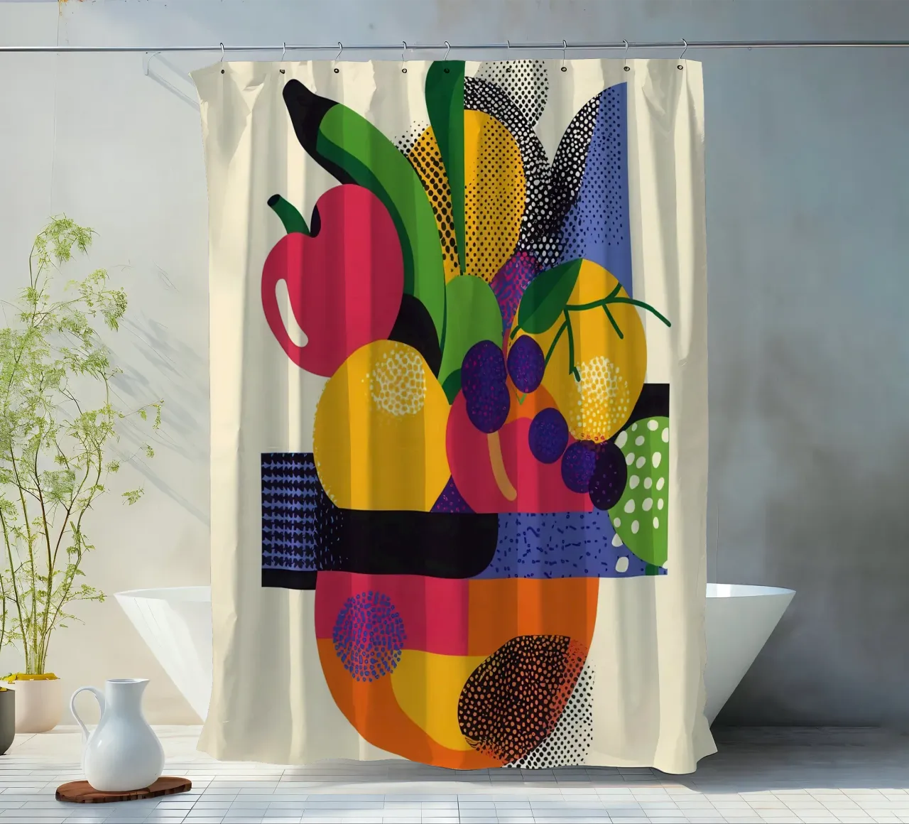 Esplosione di frutta - Un bouquet di colori tenda da doccia da Pop and Fruits - Affiches & posters