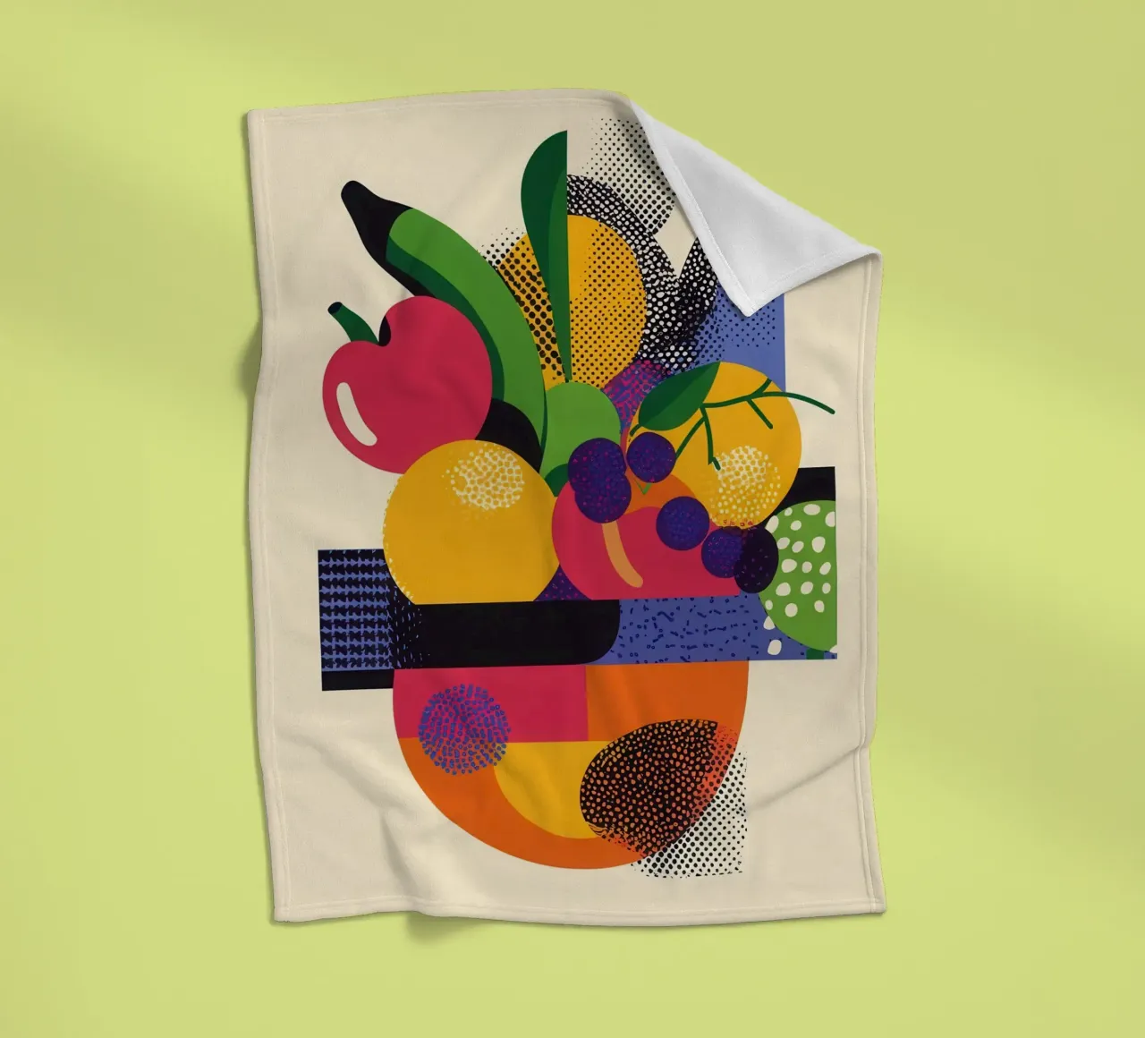 Esplosione di frutta - Un bouquet di colori coperta in pile da Pop and Fruits - Affiches & posters
