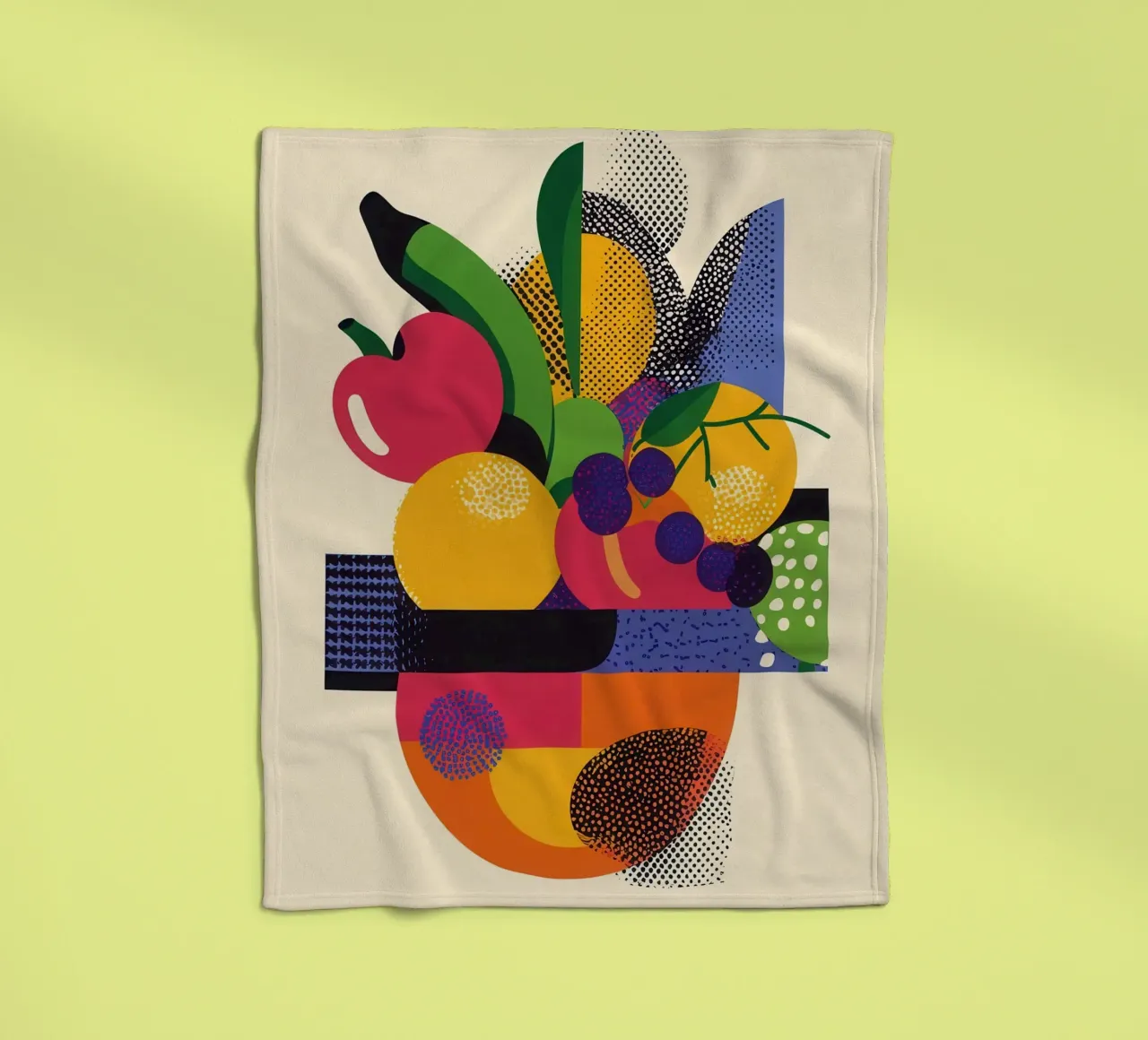 Esplosione di frutta - Un bouquet di colori coperta in pile da Pop and Fruits - Affiches & posters