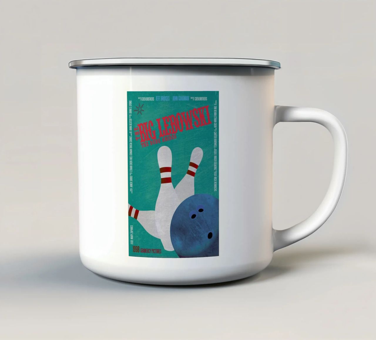 The dude abides tazza in smalto da Aycan Elijah Yilmaz