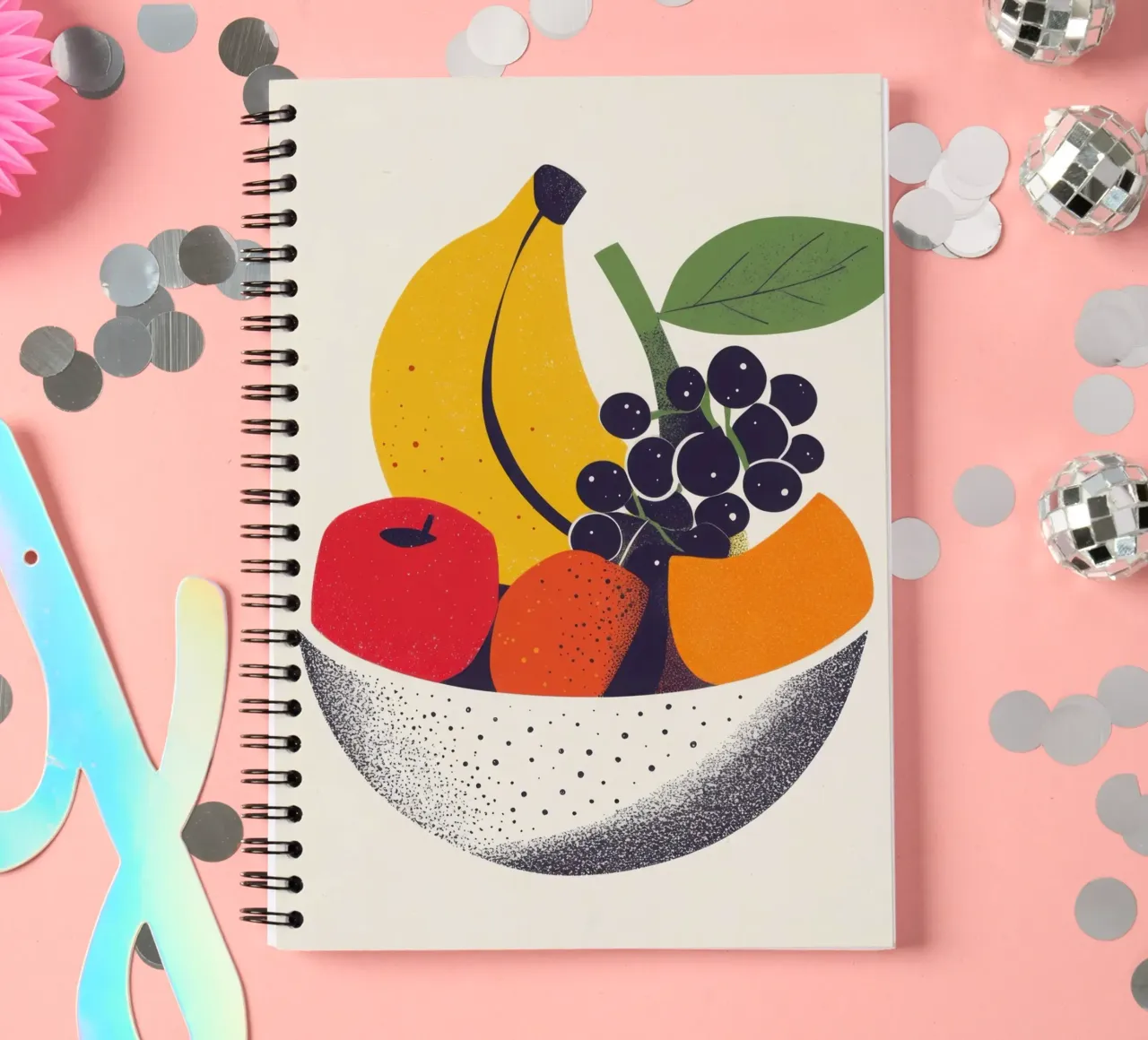 Fruits en Douceur - A Modern Still Life spiral notebook by Pop and Fruits - Affiches & posters