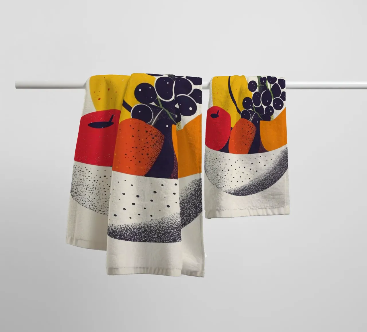 Fruits en Douceur - Una natura morta moderna asciugamano da bagno da Pop and Fruits - Affiches & posters