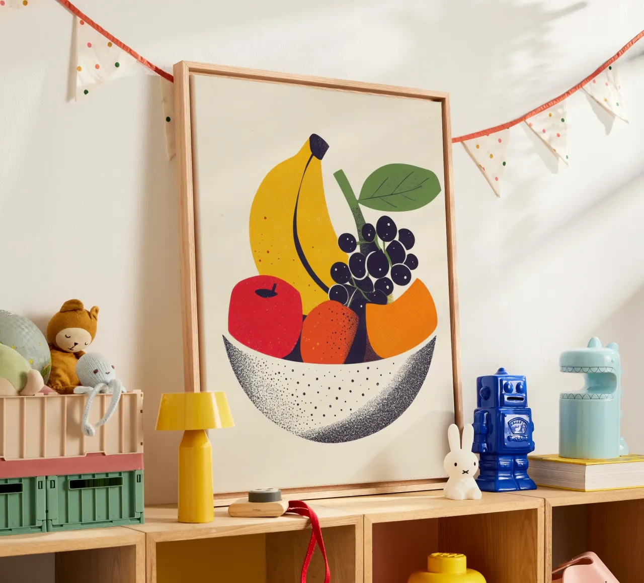 Süße Früchte - Ein modernes Stillleben Leinwand von Pop and Fruits - Affiches & posters
