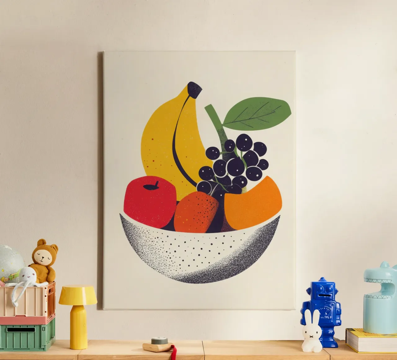 Süße Früchte - Ein modernes Stillleben Leinwand von Pop and Fruits - Affiches & posters