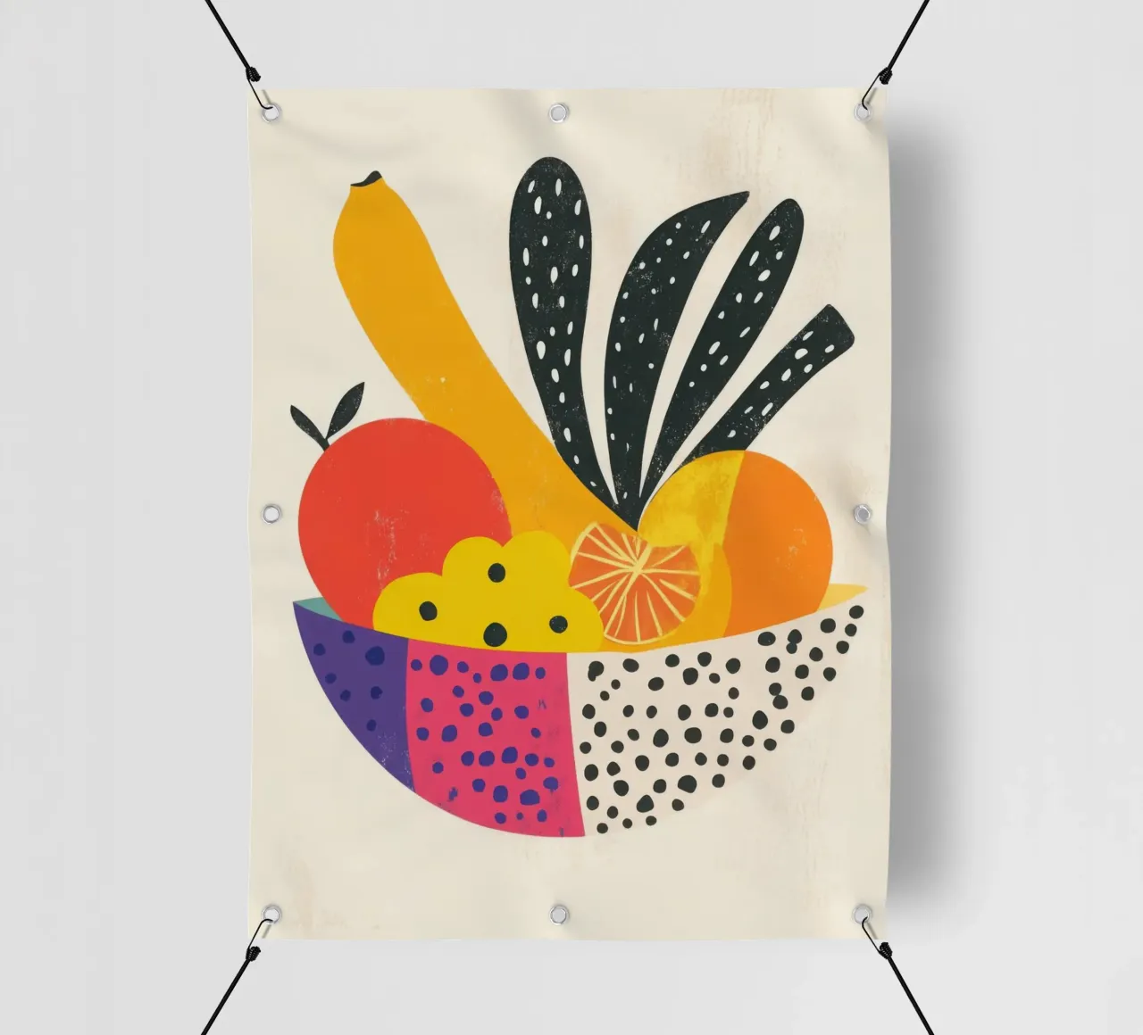 Esplosione tropicale - Un'ode alla vitalità telo in pvc da Pop and Fruits - Affiches & posters