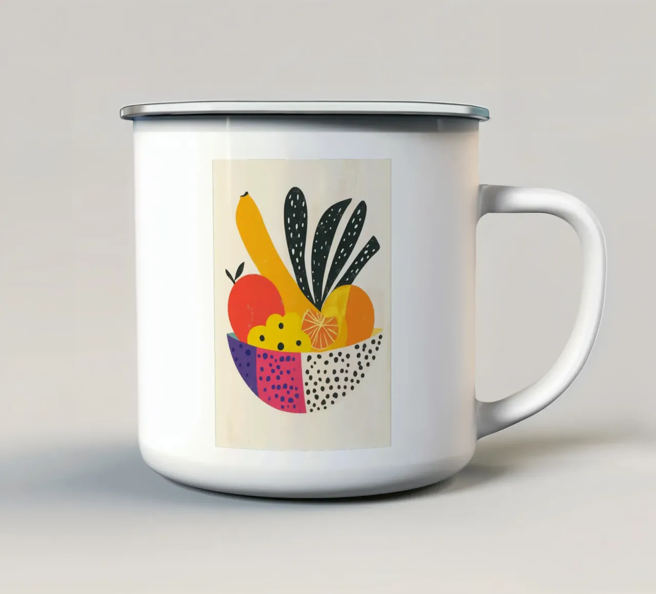 Esplosione tropicale - Un'ode alla vitalità tazza in smalto da Pop and Fruits - Affiches & posters