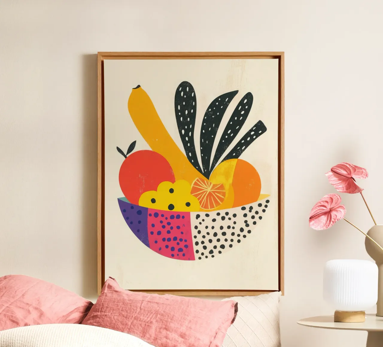 Explosion Tropicale - Une Ode à la Vitalité toile avec Caisse américaine de Pop and Fruits - Affiches & posters