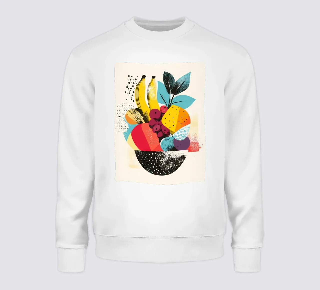 Fruitige mand - Een wervelwind van kleuren sweatshirt van Pop and Fruits - Affiches & posters