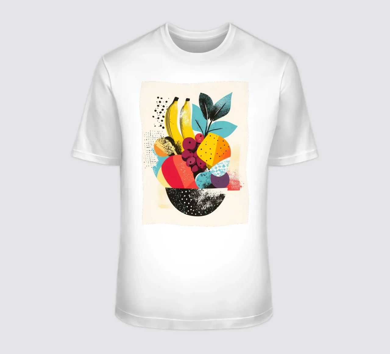 Fruity basket - A whirlwind of colours t-shirt by Pop and Fruits - Affiches & posters