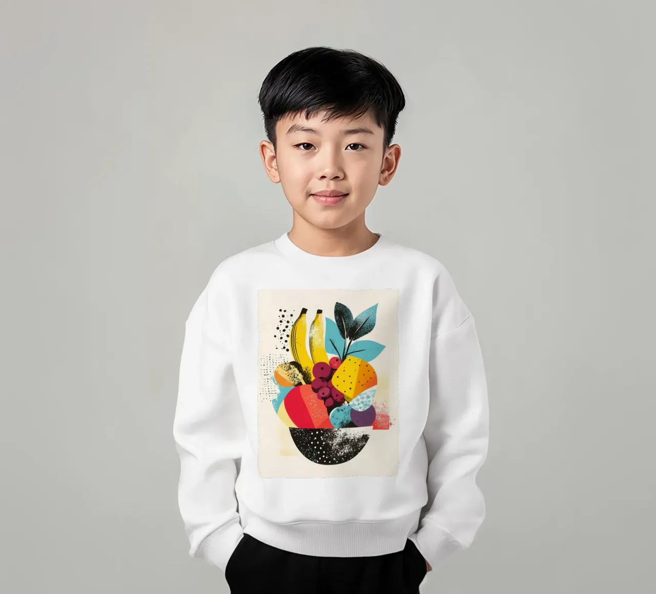 Cestino di frutta - Un turbinio di colori felpa bambino da Pop and Fruits - Affiches & posters