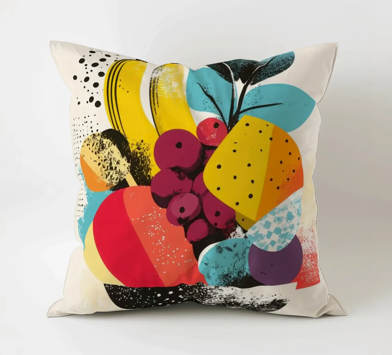 Cestino di frutta - Un turbinio di colori cuscino da Pop and Fruits - Affiches & posters