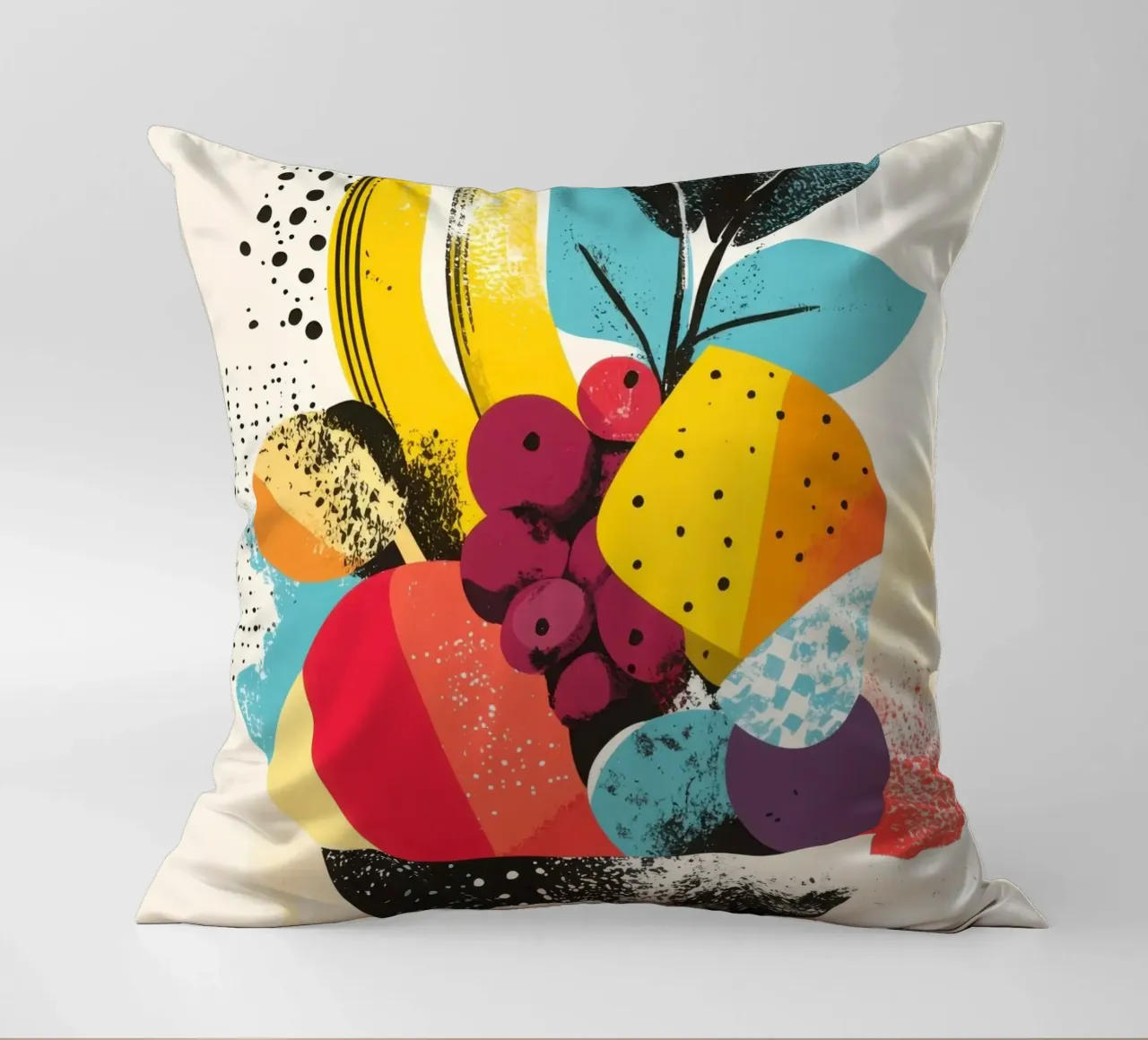 Cestino di frutta - Un turbinio di colori cuscino da Pop and Fruits - Affiches & posters