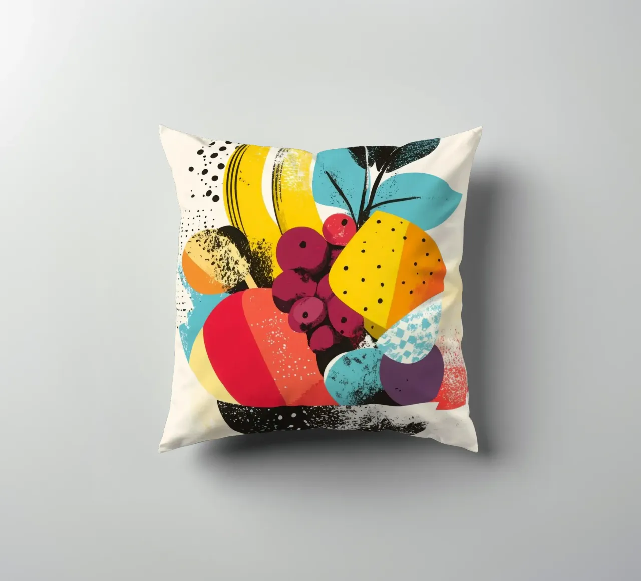 Cestino di frutta - Un turbinio di colori cuscino da Pop and Fruits - Affiches & posters