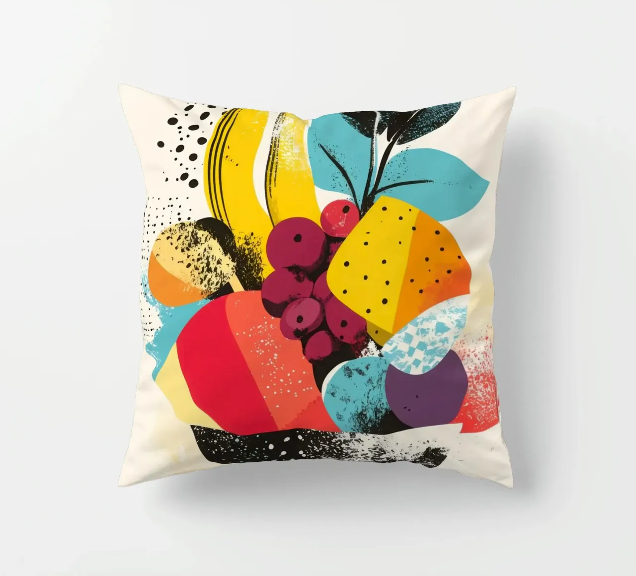 Cestino di frutta - Un turbinio di colori cuscino da Pop and Fruits - Affiches & posters