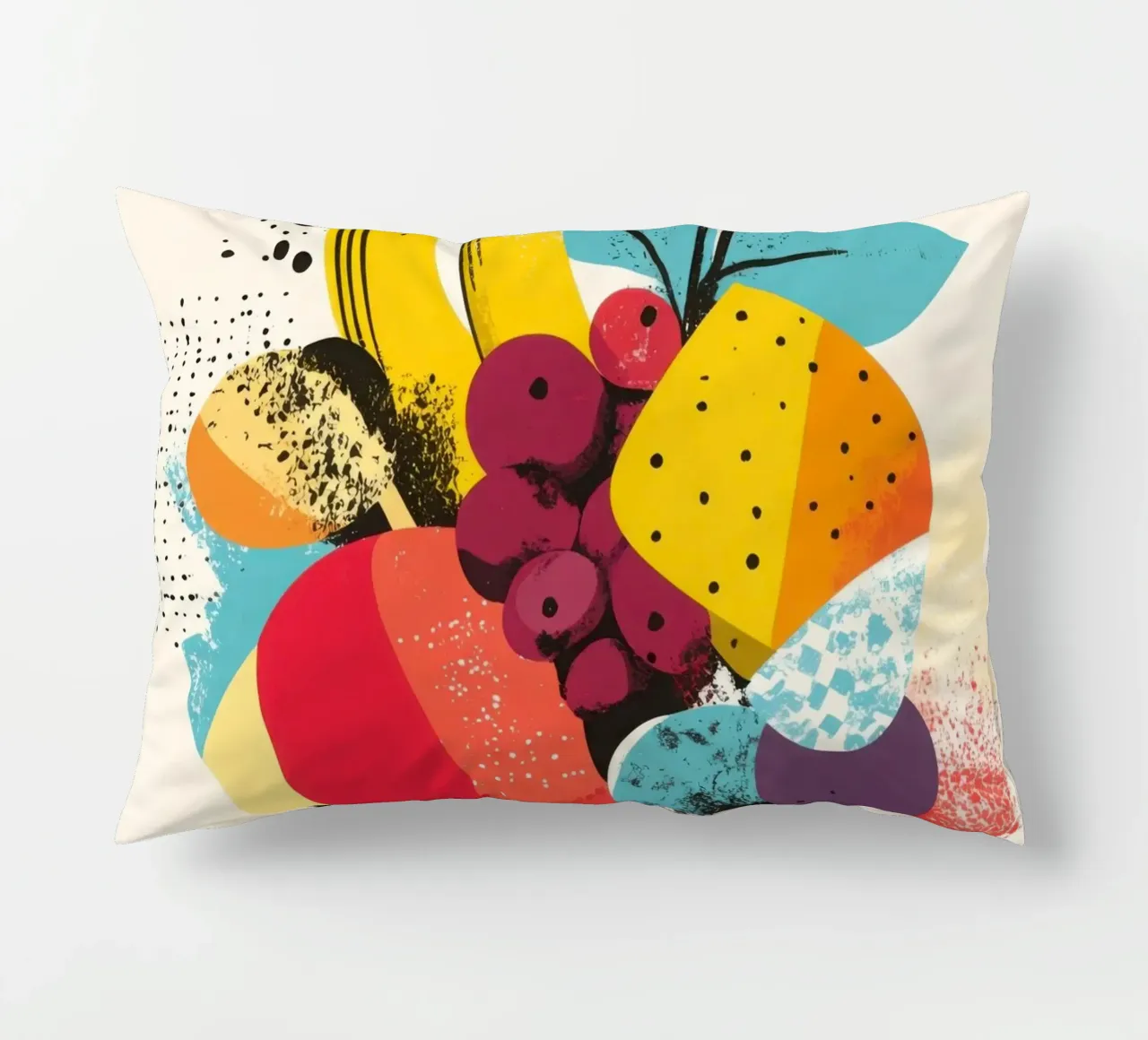 Cestino di frutta - Un turbinio di colori cuscino da Pop and Fruits - Affiches & posters