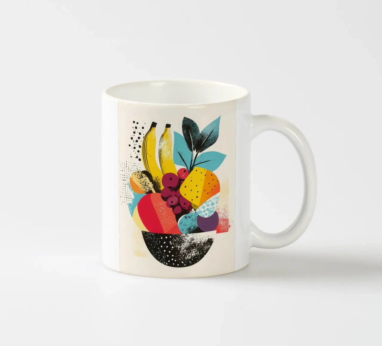 Panier Fruité - Un Tourbillon de Couleurs mug en céramique de Pop and Fruits - Affiches & posters