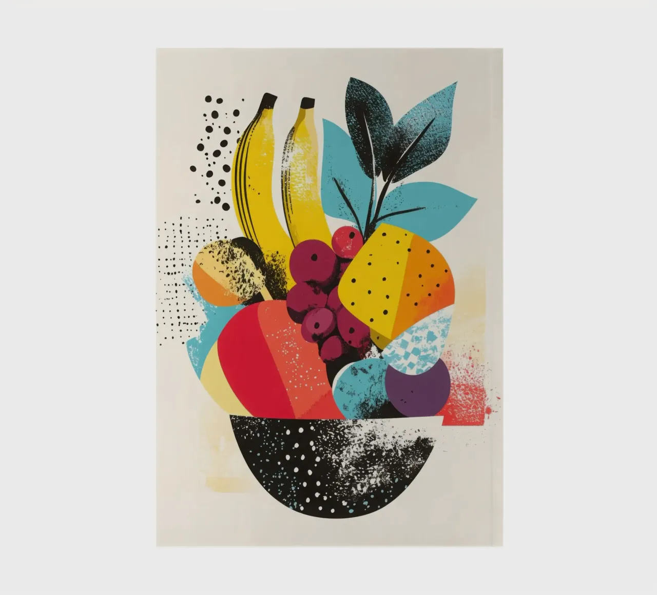 Cestino di frutta - Un turbinio di colori diario da Pop and Fruits - Affiches & posters