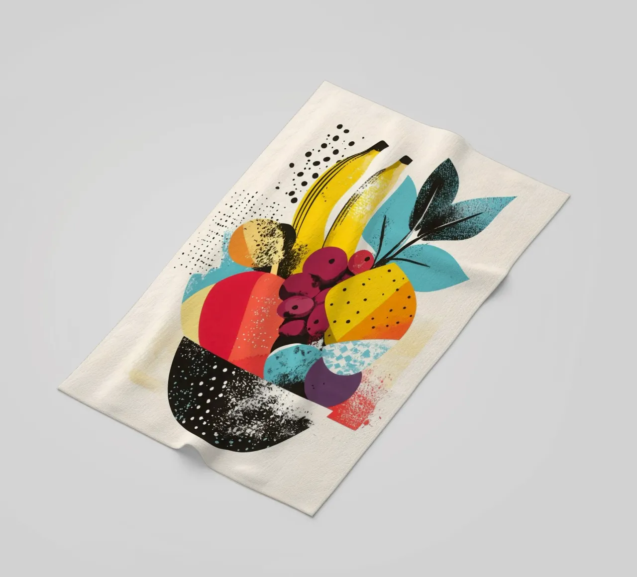 Cestino di frutta - Un turbinio di colori telo mare da Pop and Fruits - Affiches & posters