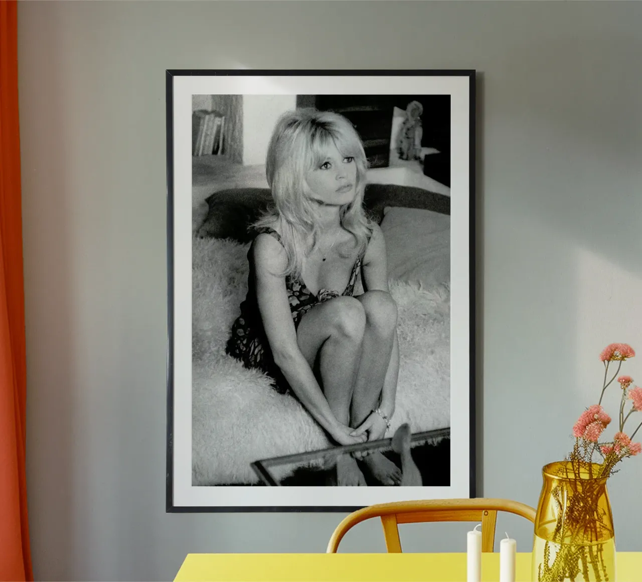 Brigitte Bardot, 'Dear Brigitte' poster con telaio in legno da Gallery Print and Art Limited