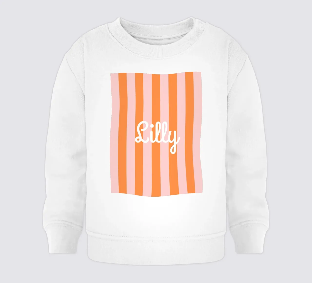Streifen mit Name Baby Sweatshirt von Ohkimiko