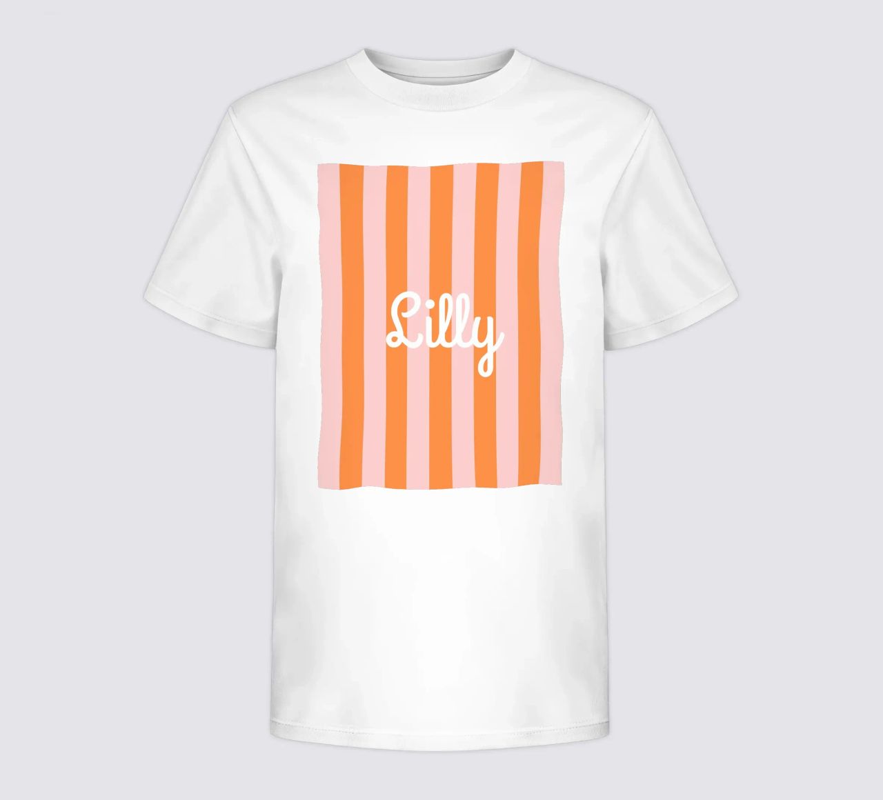 Streifen mit Name t-shirt bambini da Ohkimiko