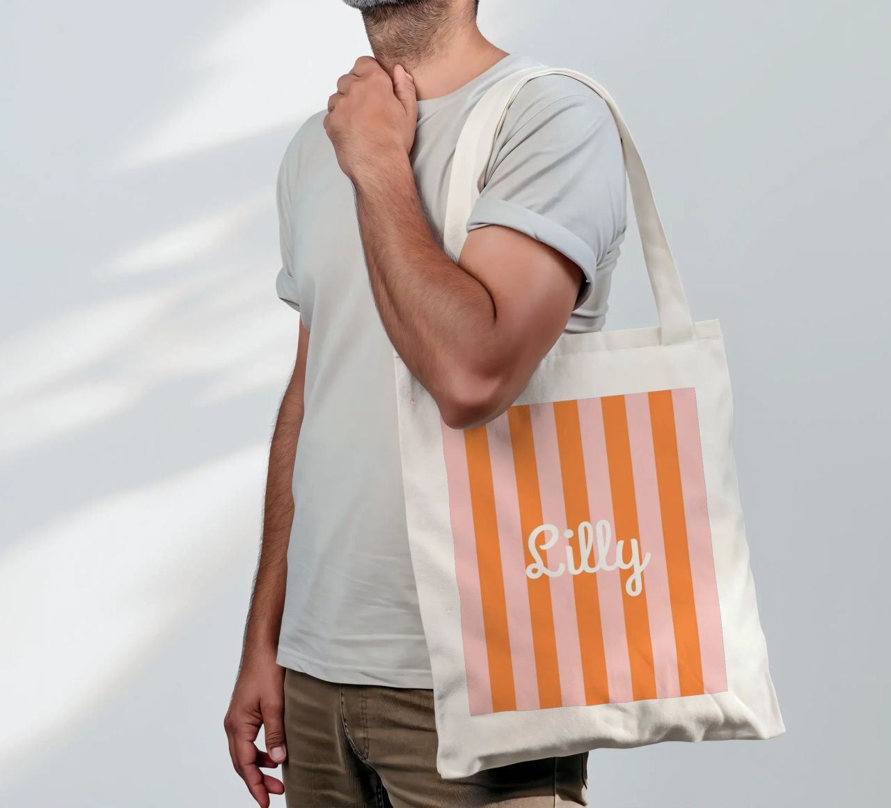 Streifen mit Name borsa in juta da Ohkimiko