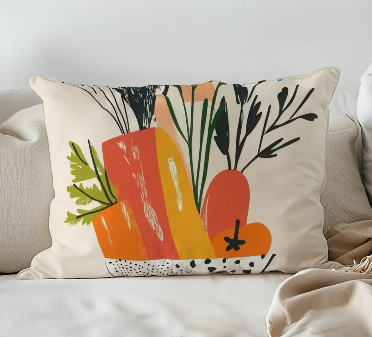 Un'esplosione di colore fresco cuscino da Pop and Fruits - Affiches & posters