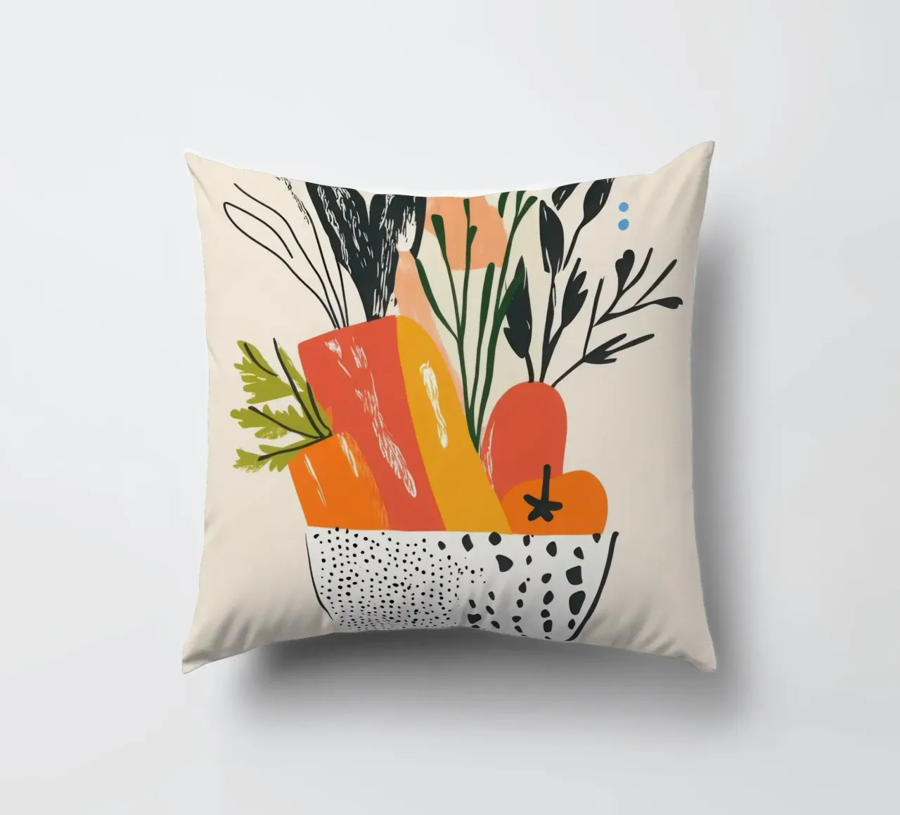 Un'esplosione di colore fresco cuscino da Pop and Fruits - Affiches & posters