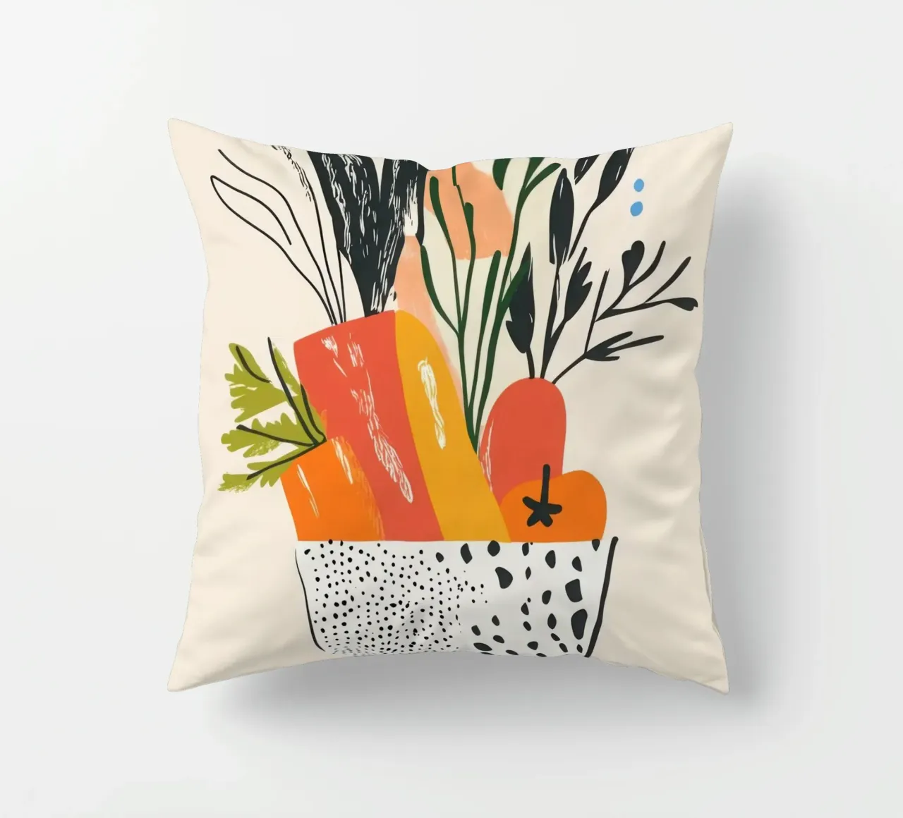 Un'esplosione di colore fresco cuscino da Pop and Fruits - Affiches & posters