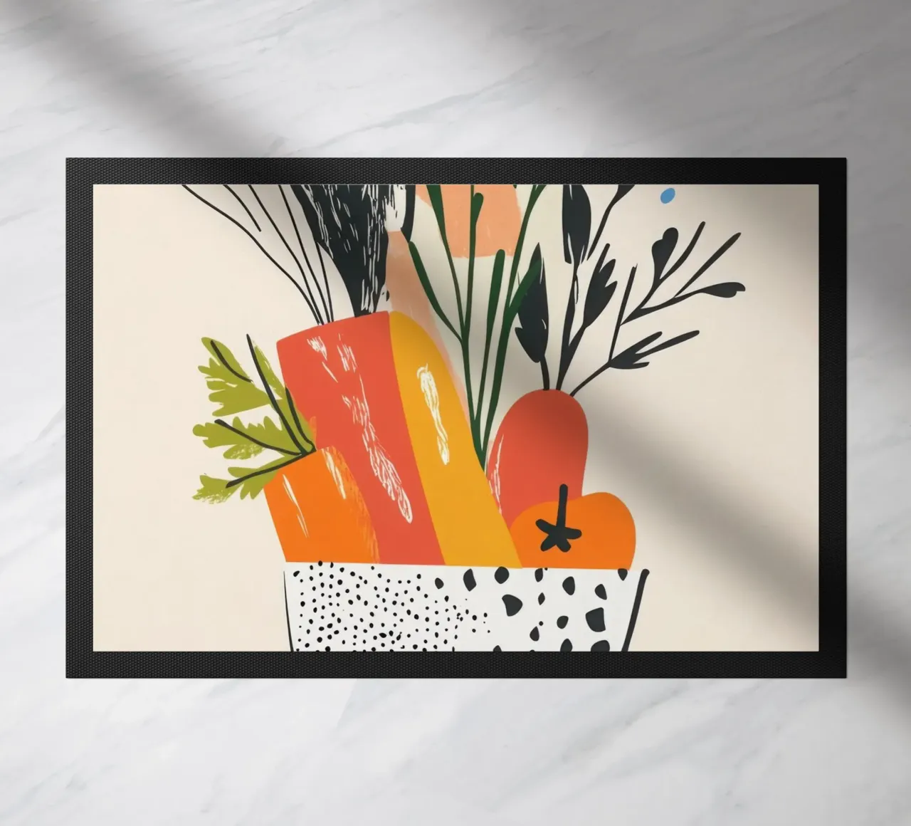 Explosion de fraîcheur en couleurs paillasson de Pop and Fruits - Affiches & posters