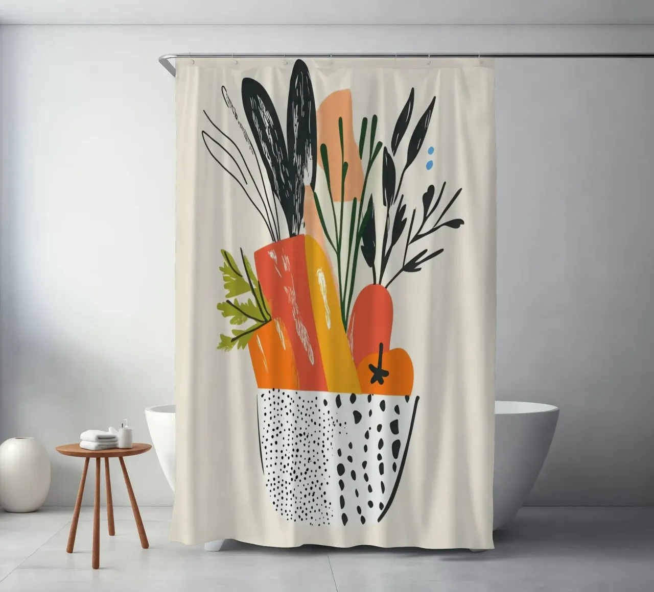 Un'esplosione di colore fresco tenda da doccia da Pop and Fruits - Affiches & posters