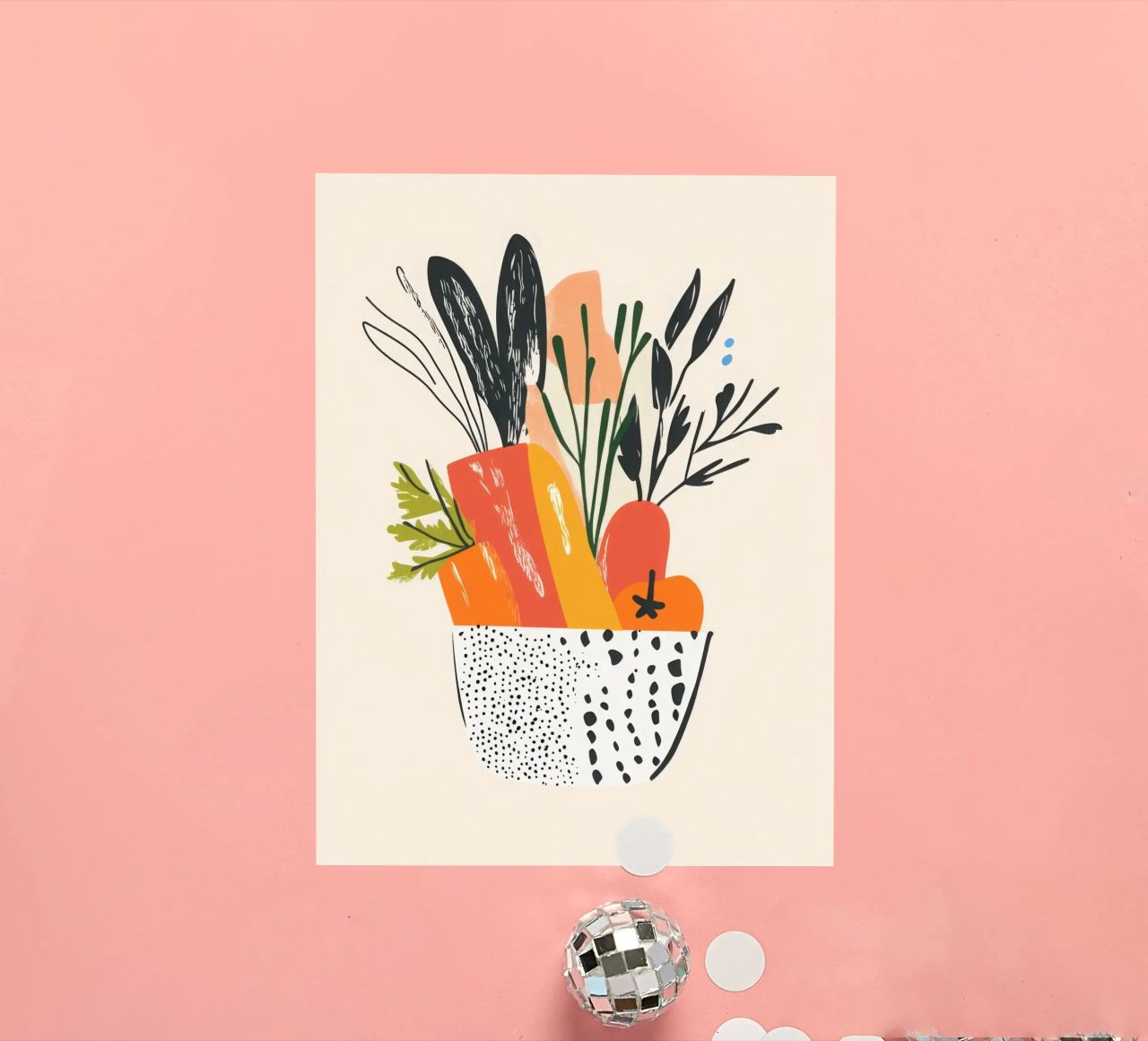 Un'esplosione di colore fresco adesivo da Pop and Fruits - Affiches & posters