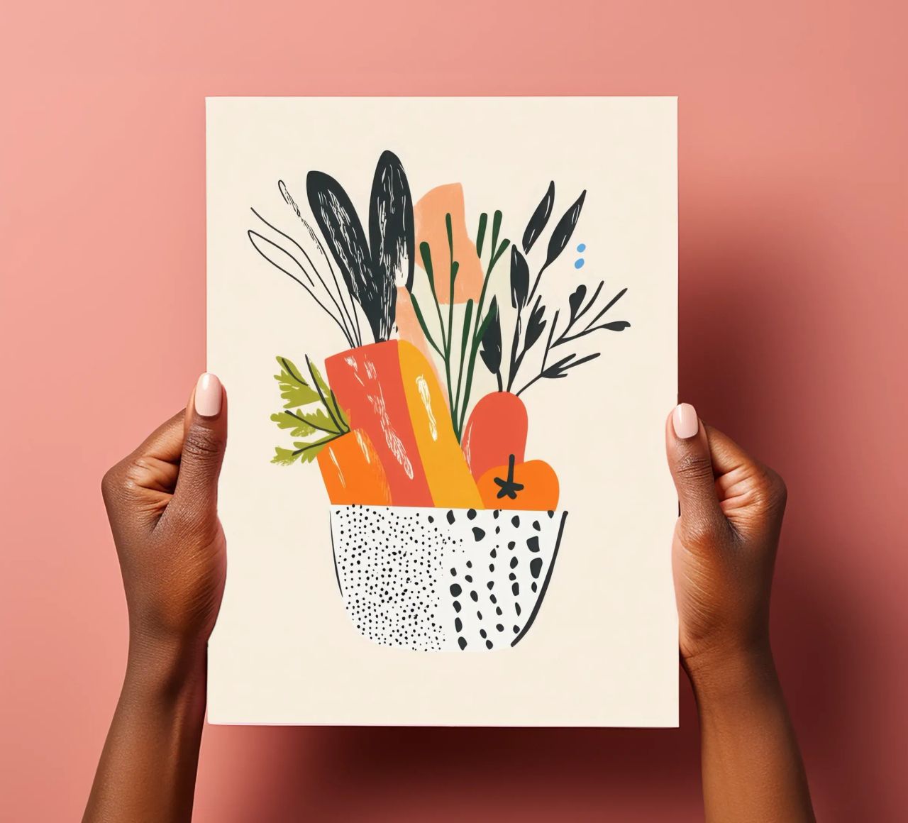 Un'esplosione di colore fresco foglio adesivo da Pop and Fruits - Affiches & posters