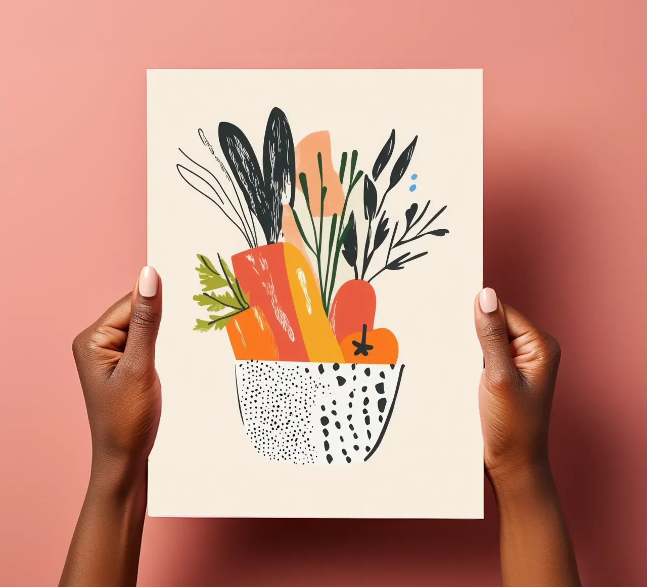 Un'esplosione di colore fresco foglio adesivo da Pop and Fruits - Affiches & posters