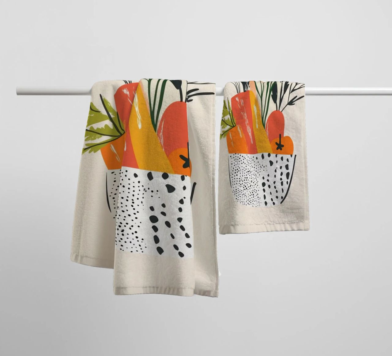 Un'esplosione di colore fresco asciugamano da bagno da Pop and Fruits - Affiches & posters