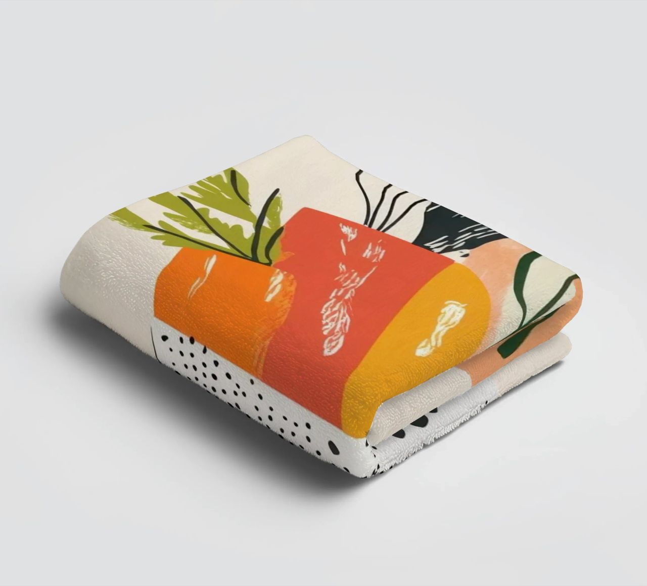 Un'esplosione di colore fresco asciugamano da bagno da Pop and Fruits - Affiches & posters