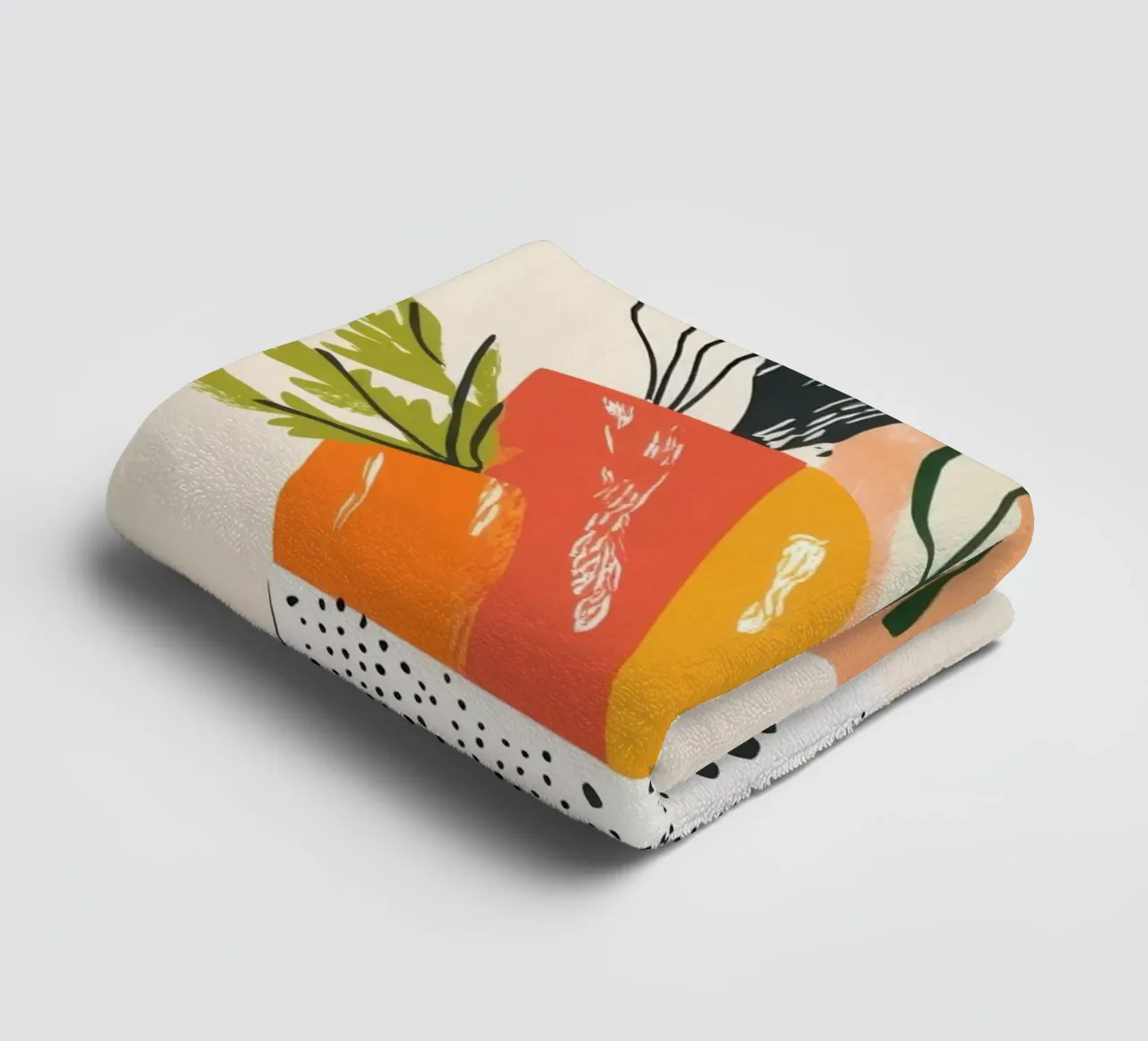 Un'esplosione di colore fresco asciugamano da bagno da Pop and Fruits - Affiches & posters