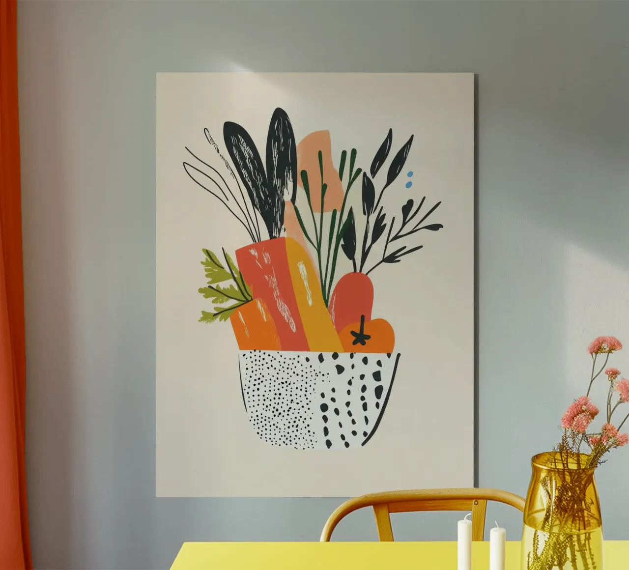 Un'esplosione di colore fresco alluminio dibond da Pop and Fruits - Affiches & posters