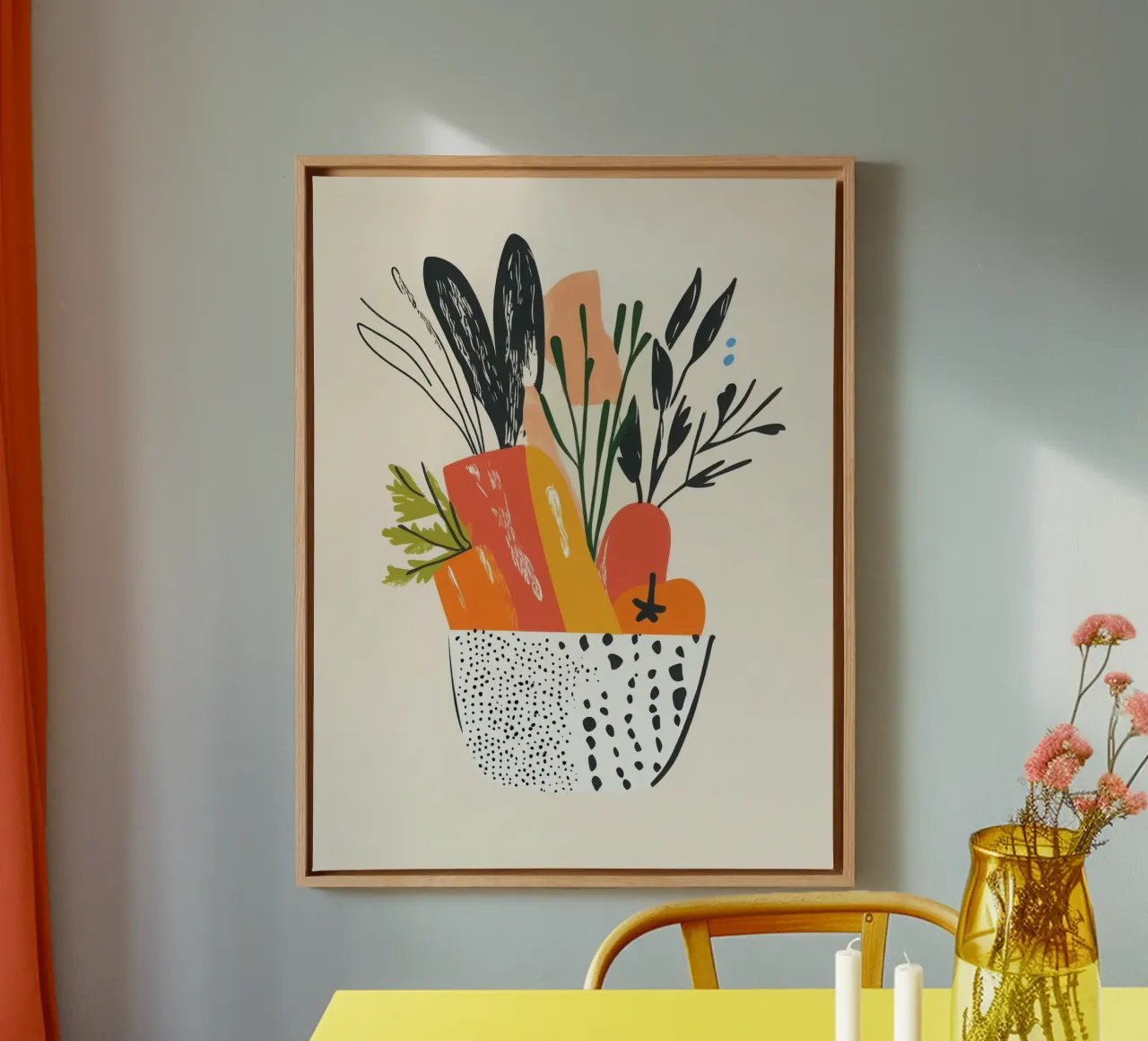 Un'esplosione di colore fresco tela da Pop and Fruits - Affiches & posters