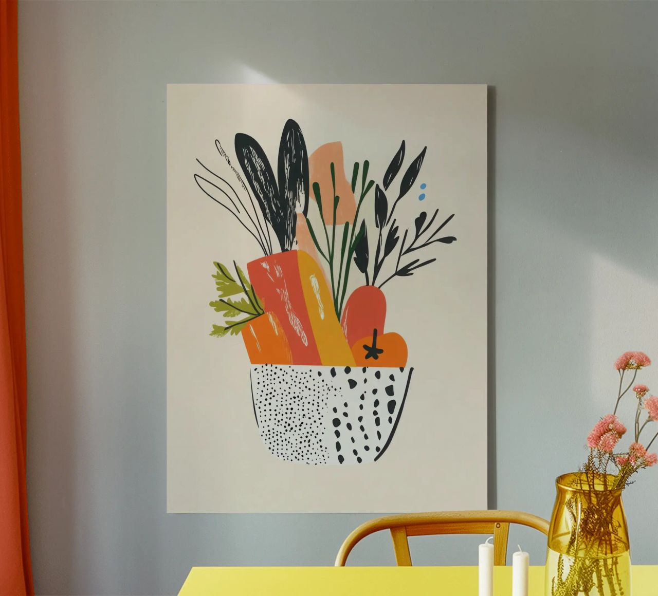 Un'esplosione di colore fresco tela da Pop and Fruits - Affiches & posters