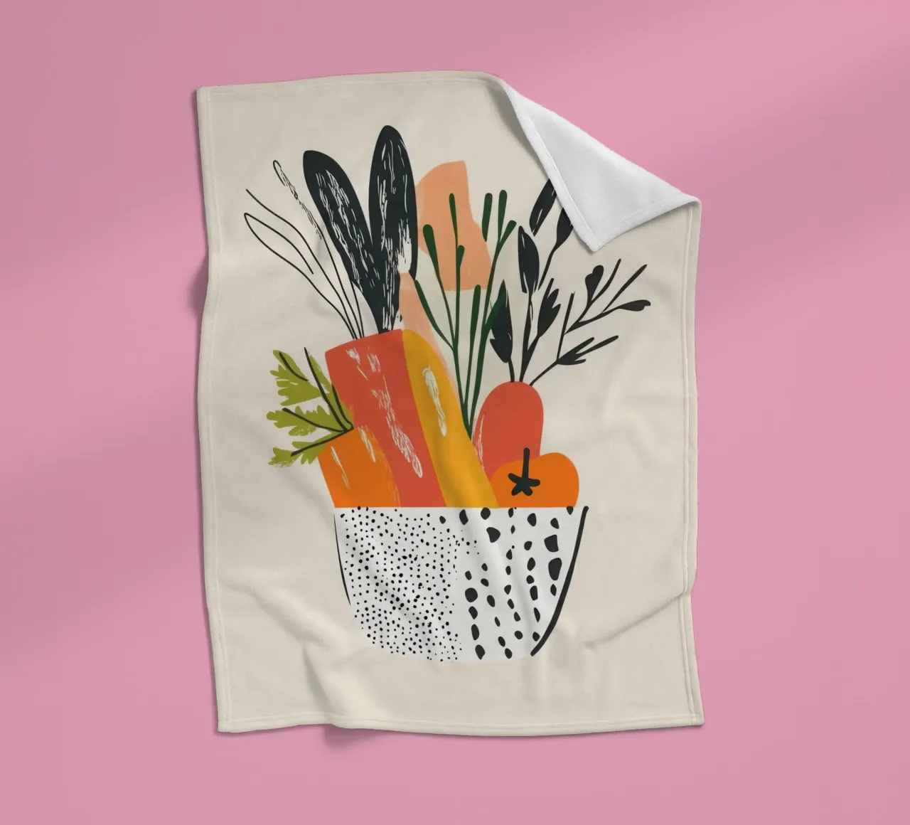 Een uitbarsting van frisse kleur fleecedeken van Pop and Fruits - Affiches & posters