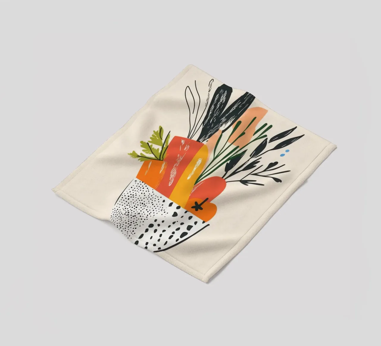 A burst of fresh colour fleece blanket by Pop and Fruits - Affiches & posters