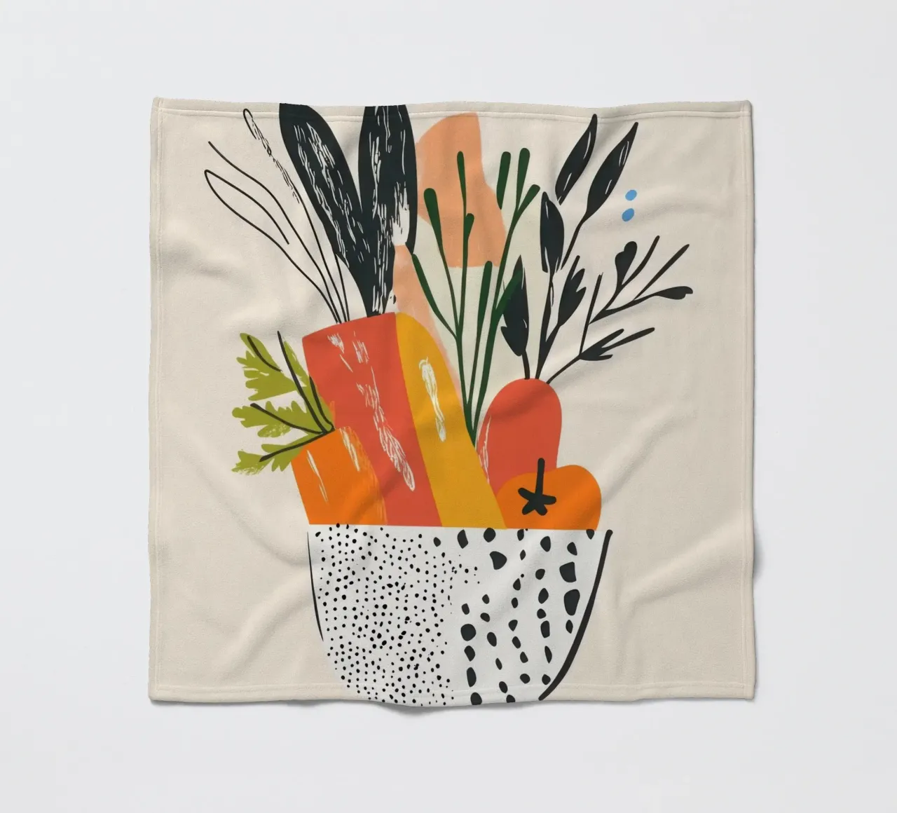 Een uitbarsting van frisse kleur fleecedeken van Pop and Fruits - Affiches & posters