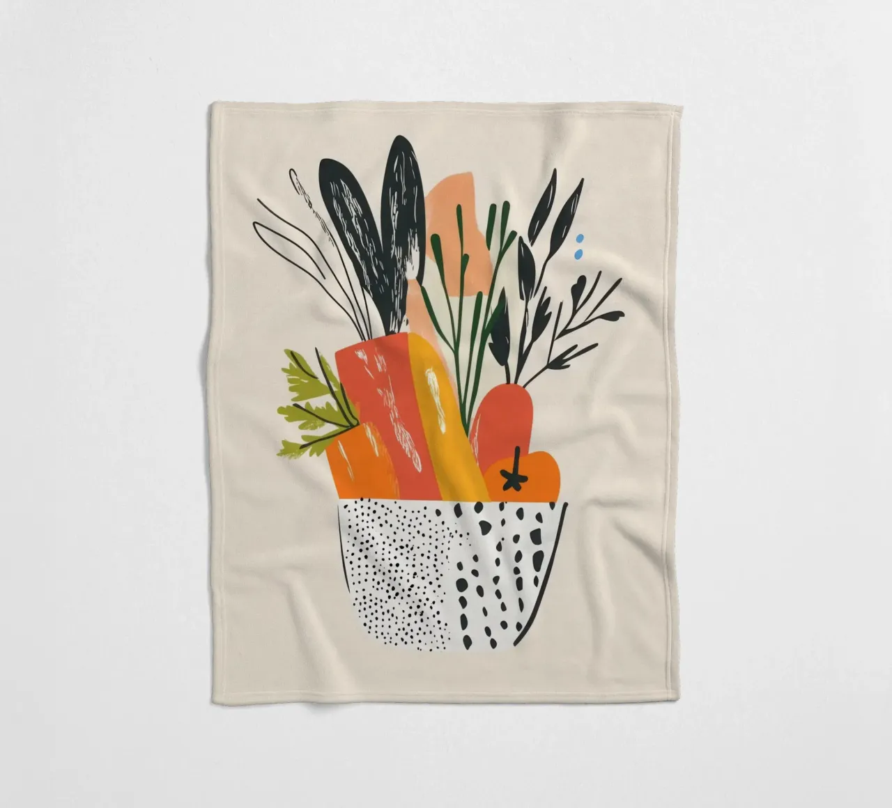 Een uitbarsting van frisse kleur fleecedeken van Pop and Fruits - Affiches & posters