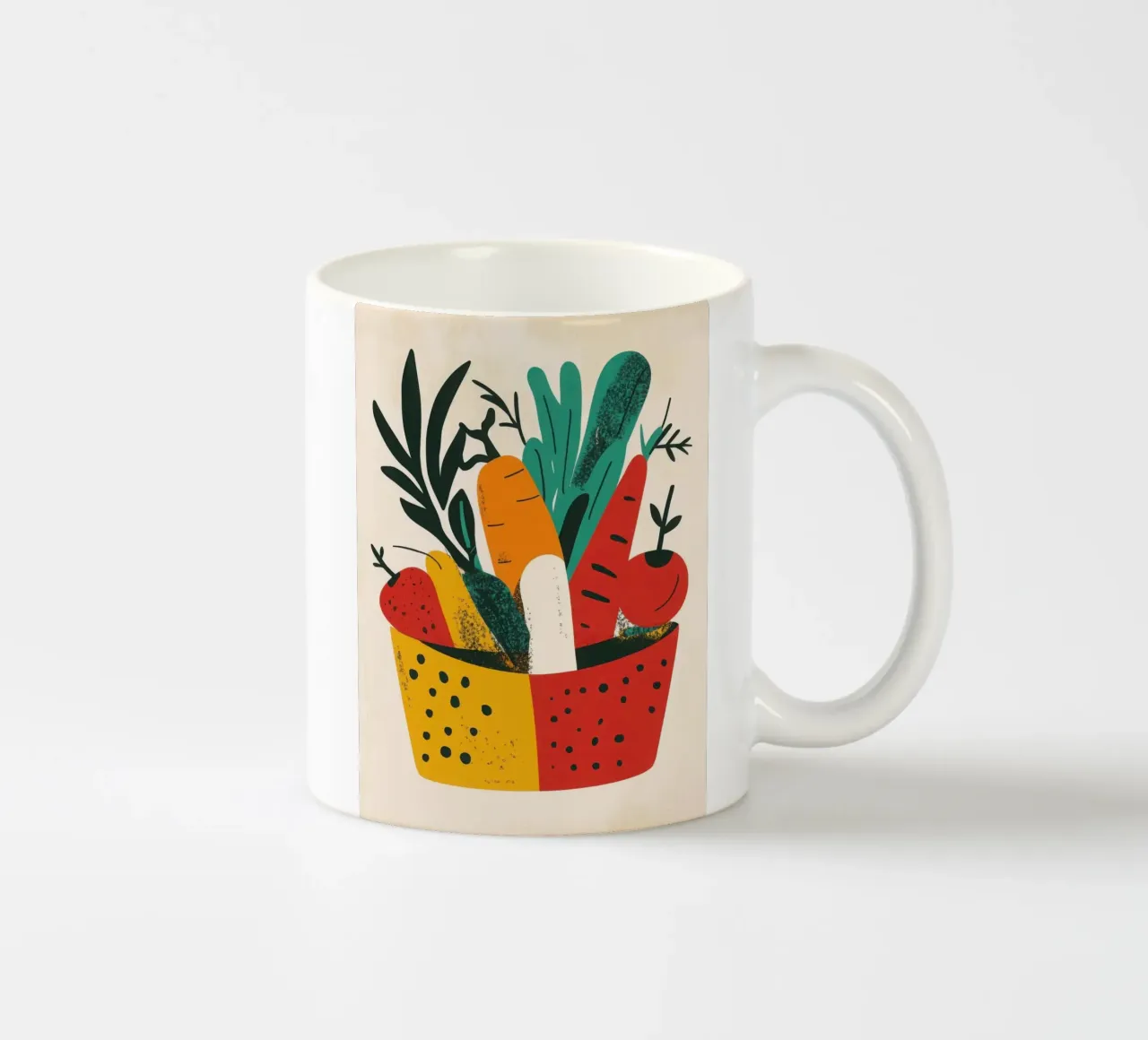 Un cestino colorato e ricco di vitamine tazza in ceramica da Pop and Fruits - Affiches & posters