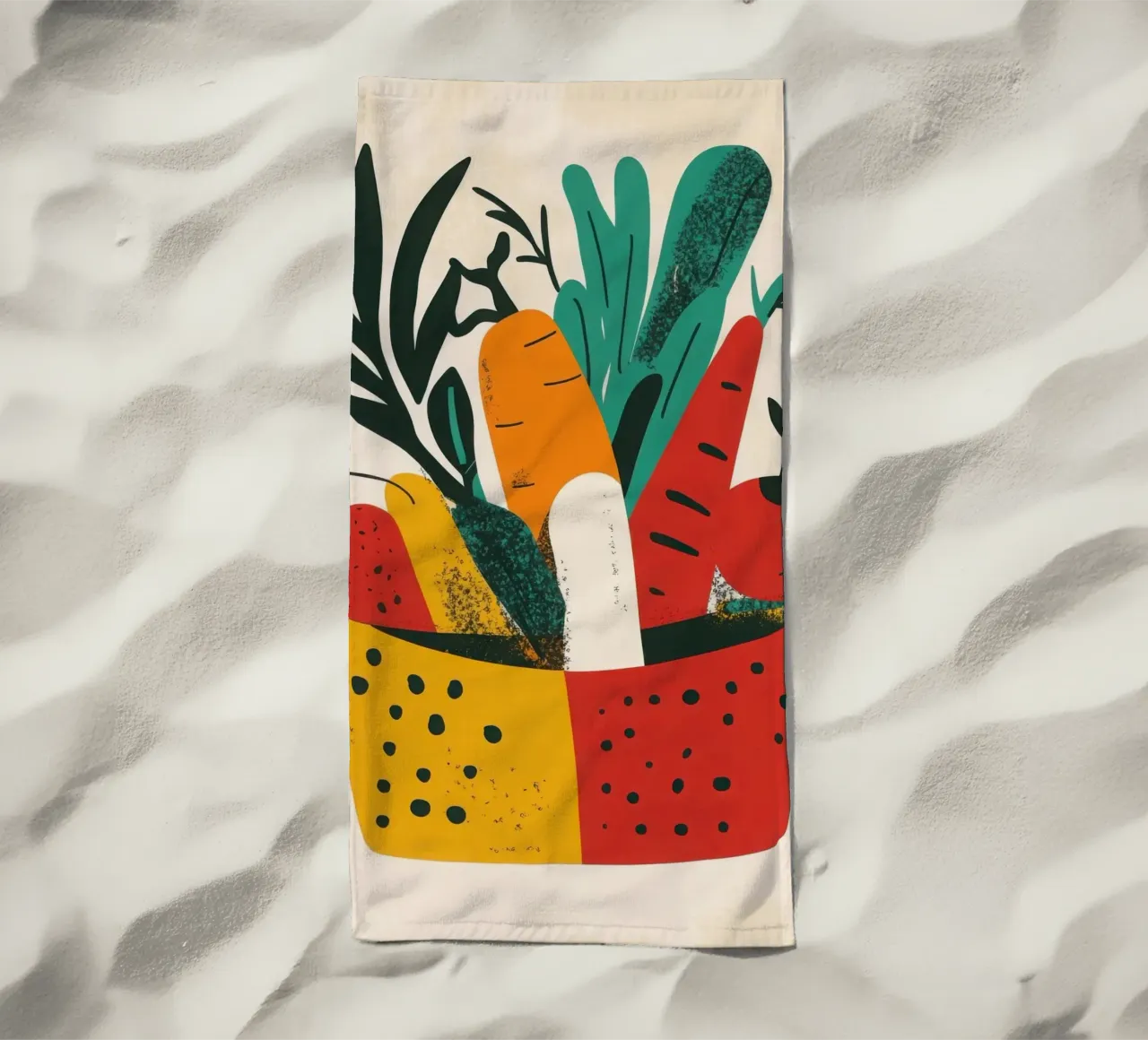 Un cestino colorato e ricco di vitamine telo mare da Pop and Fruits - Affiches & posters
