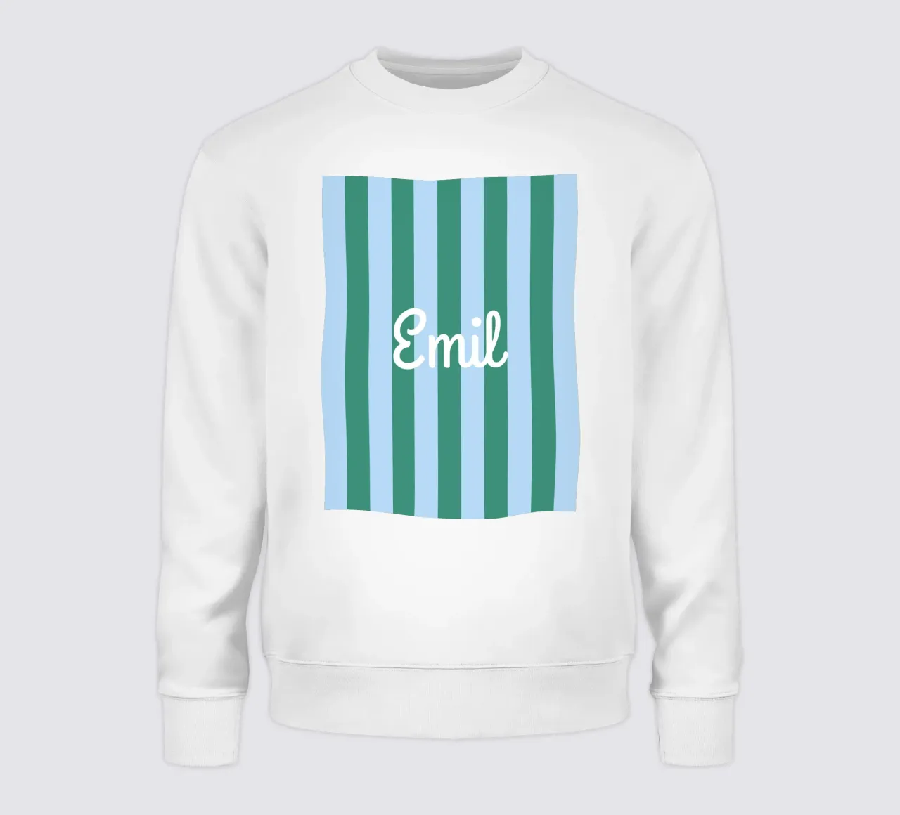 Streifen mit Name Sweatshirt von Ohkimiko